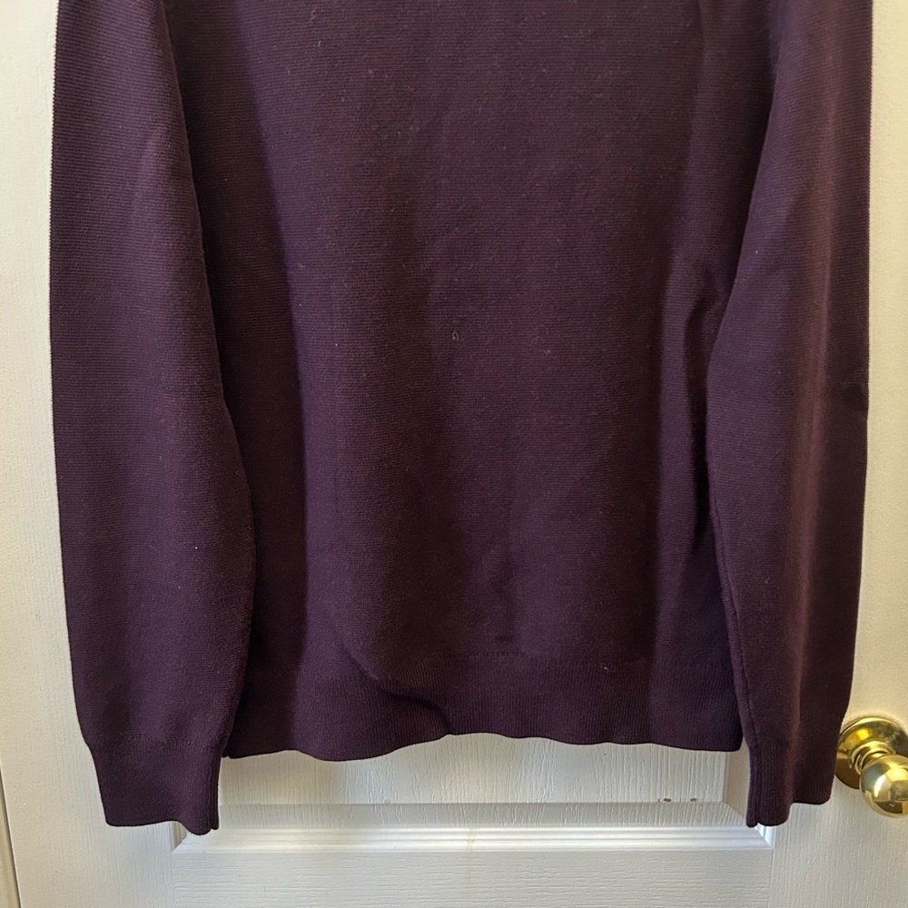 Banana Republic Men's Cotton Cardigan Sweater Jacket Maroon Size Medium NEW - Picture 10 of 15